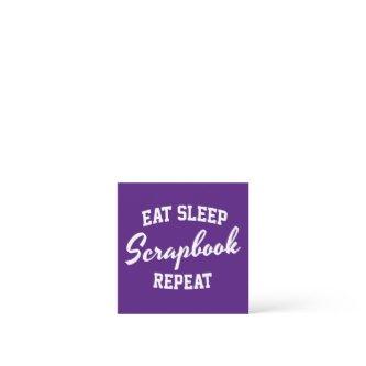 Eat Sleep Scrapbook Repeat Scrapbooking Square