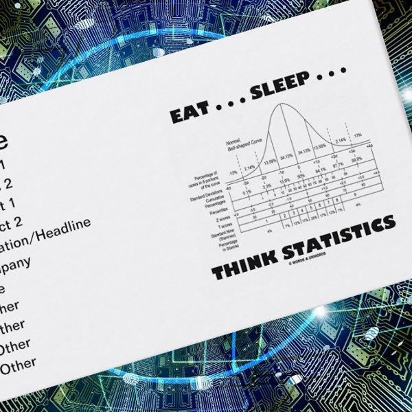 Eat ... Sleep ... Think Statistics (Bell Curve)