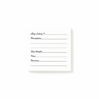 eBay Listing Inventory Tags Box/Bag Marking Labels Post-it Notes