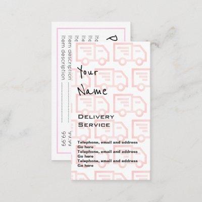 "Echoes" Delivery Price Cards