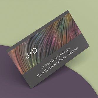 Eclectic Colorful Luxury Metallic Wave Art Pattern