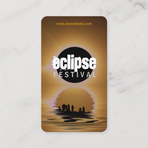 Eclipse Festival Silhouette Profile Card