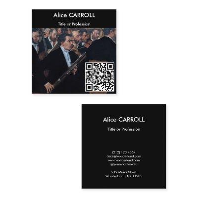 Edgar Degas - Orchestra at the Opera - QR Code Square