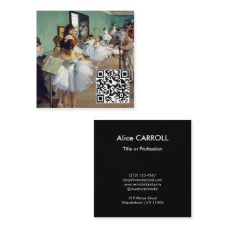 Edgar Degas - The Dance Class - QR Code Square