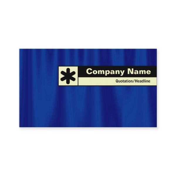 Edge Labeled - Blue Curtain