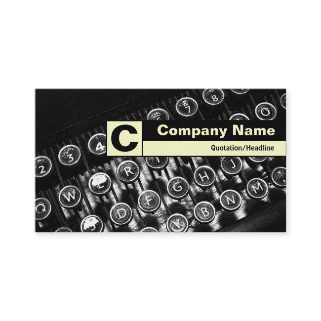 Edge Labeled Monogram - Old Typewriter