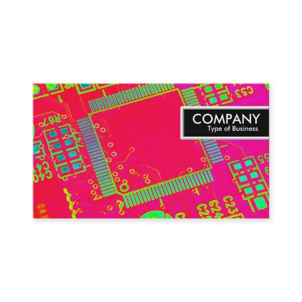 Edge Tag - Colorful Abstract Circuitry