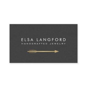 Edgy Bohemian Faux Gold Arrow Artisanal Craft