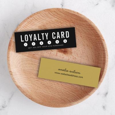 Editable Background Color Simple Loyalty Card