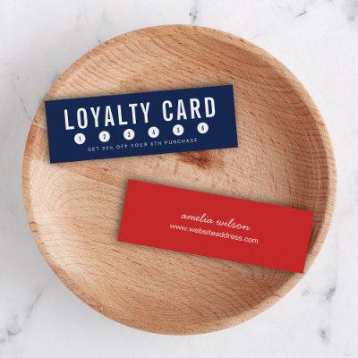 Editable Background Color Simple Loyalty Card