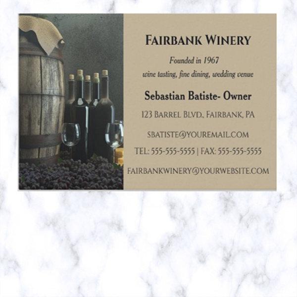 Editable Barrel Winery