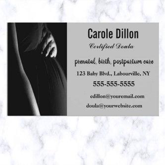 Editable Black and White Certified Doula