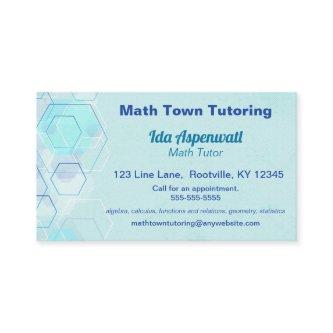 Editable Blue Geometrical Math Tutor