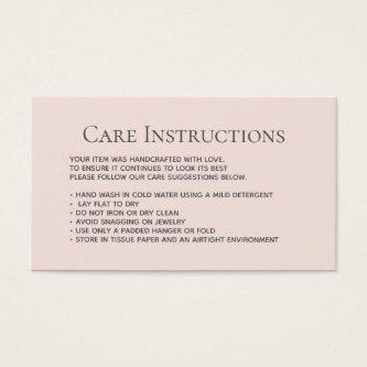 Editable Blush Laundry Care clothing packaging