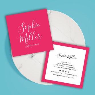 Editable Border Color Calligraphy Social Media Square
