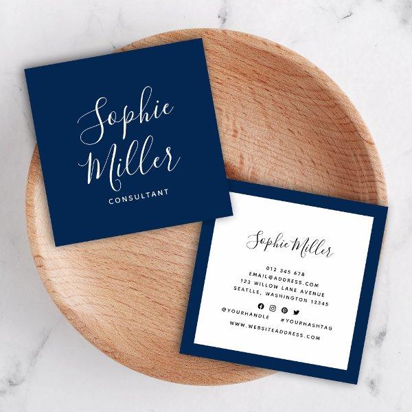 Editable Border Color Calligraphy Social Media Square
