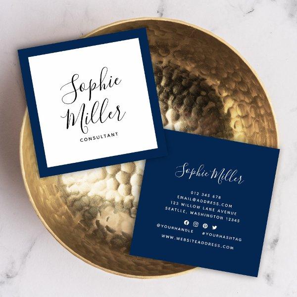 Editable Border Color Calligraphy Social Media Square