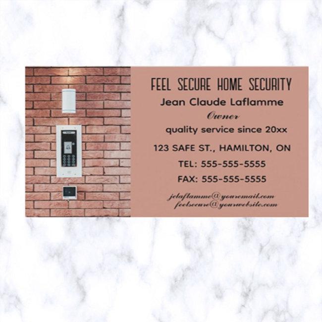 Editable Brick Home Security