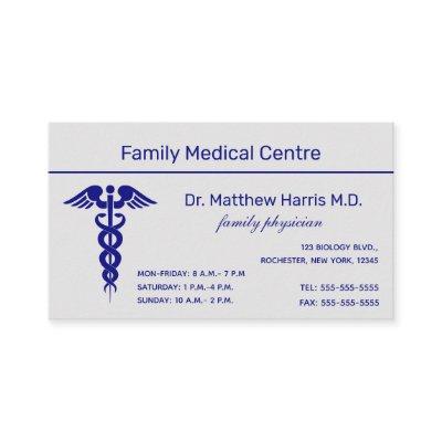 Editable Caduceus Medical Professional  Business