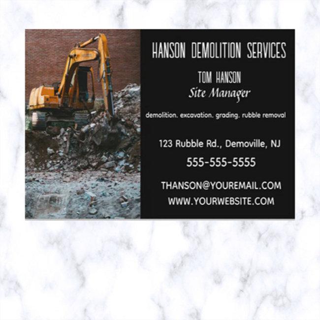 Editable Demolition Excavation