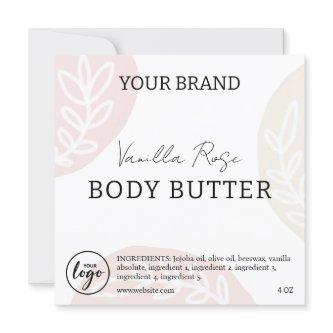 Editable Downloadable Body Butter Labels Invitation