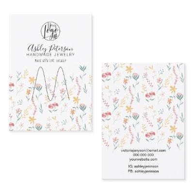 Editable floral logo  jewelry ring holder