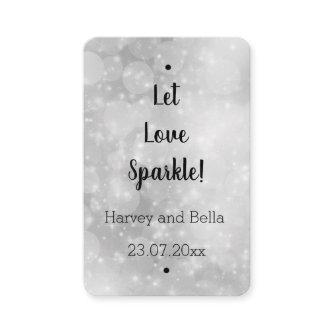 Editable Let Love Sparkle Sparkler Tag