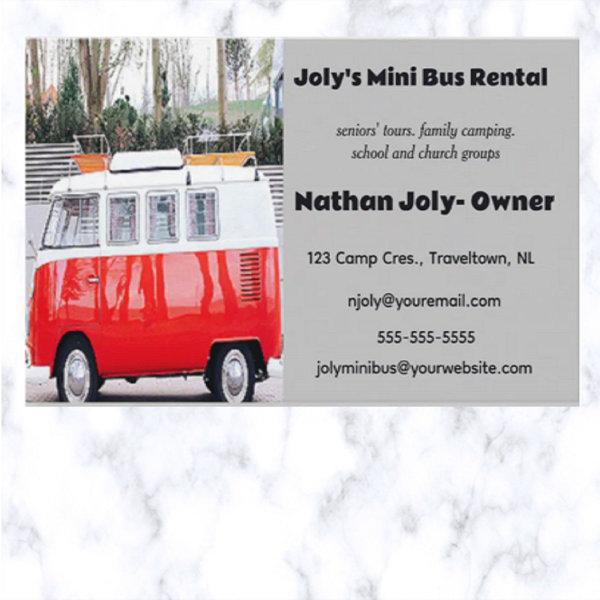 Editable Mini Bus Camper