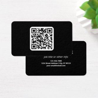 Editable Modern QR code | Black White or Any Color