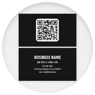 Editable Modern QR code | Black White or Any Color