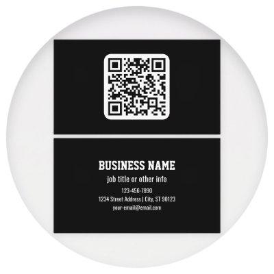 Editable Modern QR code | Black White or Any Color
