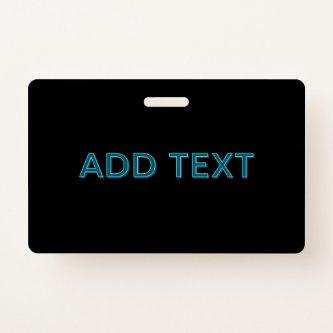 Editable Outlined Lettering w/Drop Shadow  Badge