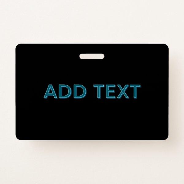 Editable Outlined Lettering w/Drop Shadow  Badge