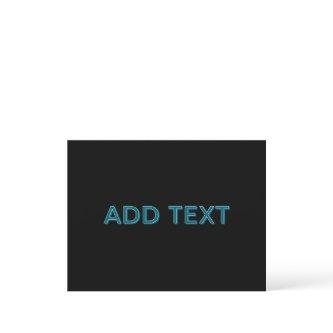 Editable Outlined Lettering w/Drop Shadow  Postcard