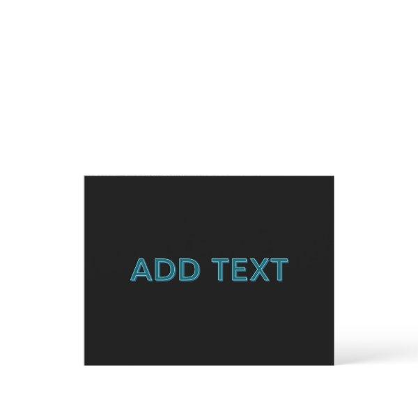 Editable Outlined Lettering w/Drop Shadow  Postcard