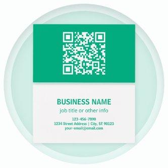 Editable QR Code Generate Your Own |  Teal Green