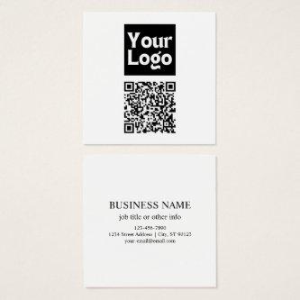 Editable QR code & Your Business Logo or Image