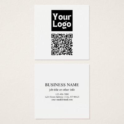 Editable QR code & Your Business Logo or Image