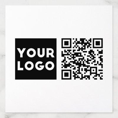 Editable QR code & Your Business Logo or Image Envelope Liner