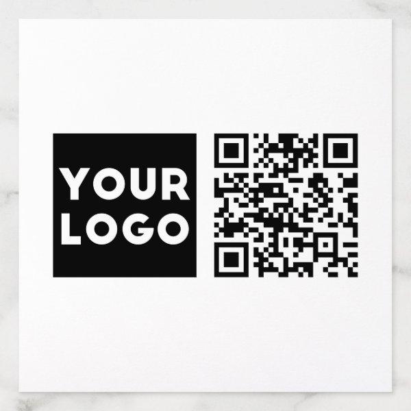 Editable QR code & Your Business Logo or Image Envelope Liner