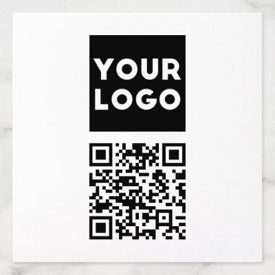 Editable QR code & Your Business Logo or Image Envelope Liner