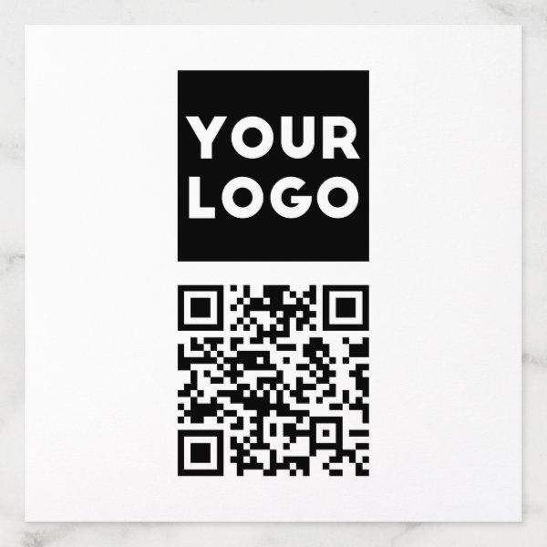 Editable QR code & Your Business Logo or Image Envelope Liner