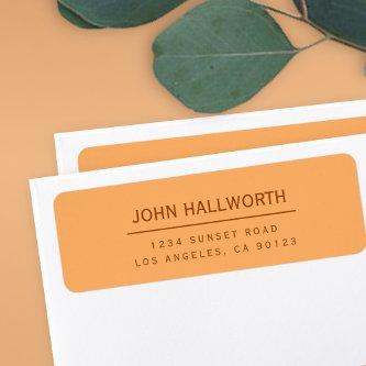 Editable Simple Return Label