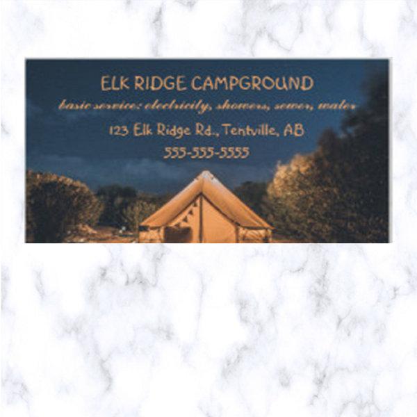Editable Tent Campground