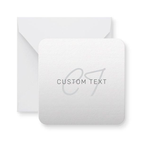 Editable Text for Business, Greeting or Name Note Card