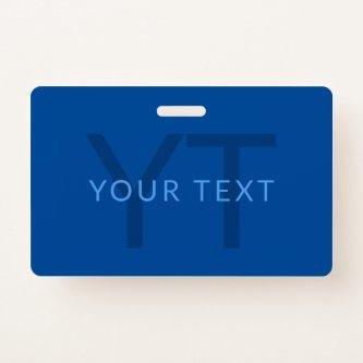 Editable Text Template for Monogrammed Name Etc. Badge