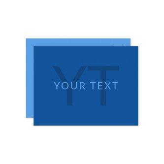 Editable Text Template for Monogrammed Name Etc. Postcard