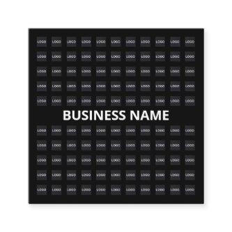 Editable Text & Uploaded Image or Logo Pattern Square