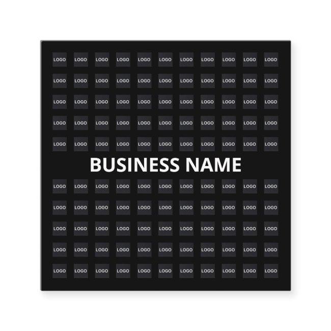 Editable Text & Uploaded Image or Logo Pattern Square