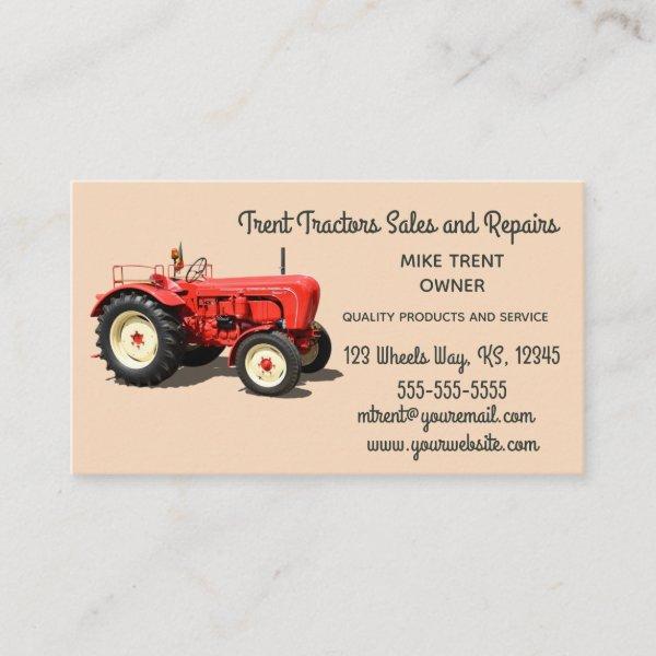 Editable Tractor Sales and Repairs